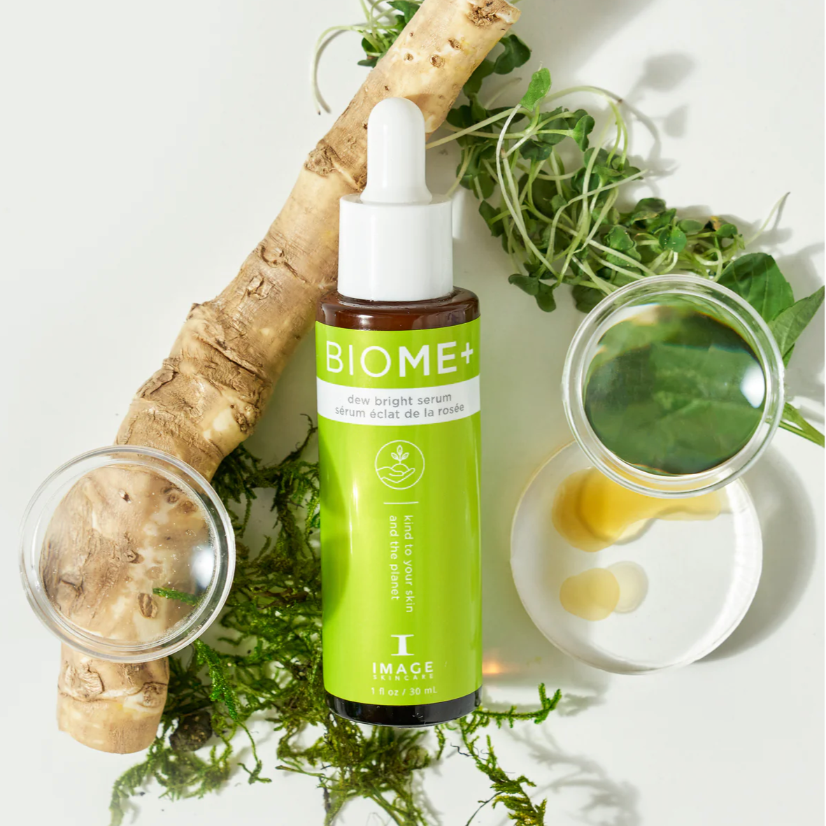 IMAGE Skincare, BIOME+ dew bright serum, SKINTES Switzerland